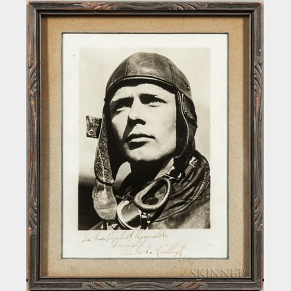 Lindbergh, Charles (1902-1974) Signed and Inscribed Photograph.