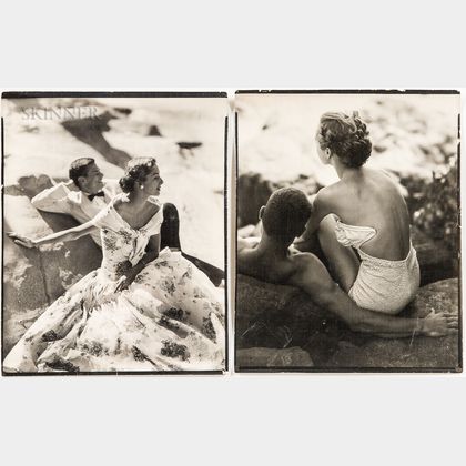 American School, 20th Century Two Casting/Model Photographs of Randolph Jack