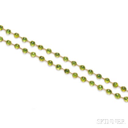 18kt Gold and Peridot Necklace
