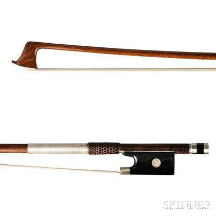 Nickel-mounted Violin Bow, Bausch School