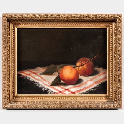 American School, 19th Century Still Life with Apples