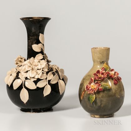 Rookwood and T.J. Wheatley Barbotine Vases