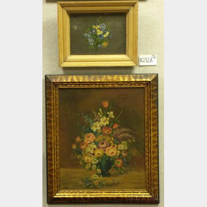 Two Framed 19th/20th Century American School Floral Still Lifes