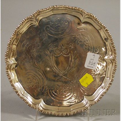 Sterling Silver Footed Salver