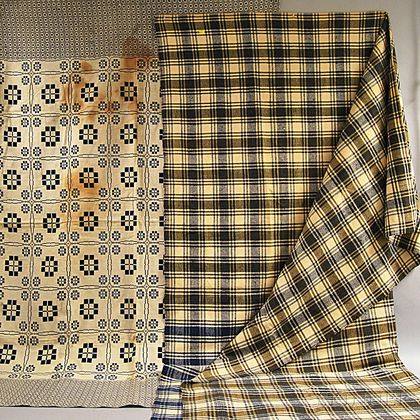Two Hand-woven Blankets