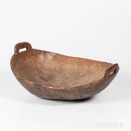 Early Carved Burl Bowl