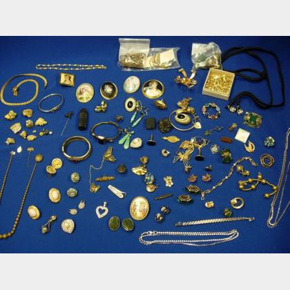Group of Victorian Gold-filled, Miscellaneous Costume, and Other Jewelry