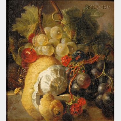 Manner of Cornelis de Heem (Flemish, 1631-1695) Still Life with Fruit