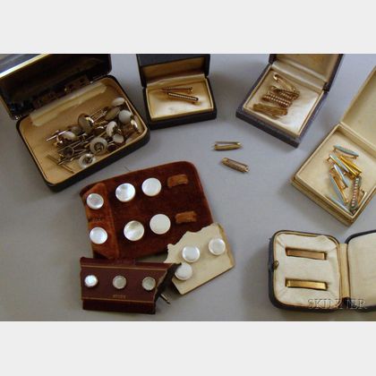 Group of Assorted Beauty Pins and Men's Jewelry