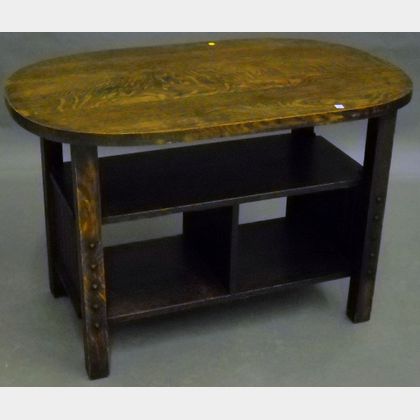 Arts & Crafts Oblong-top Oak Library Table