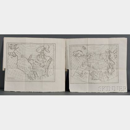 Diderot, Denis (1713-1784) Complete Set of Ten Maps from the Encyclopedie.