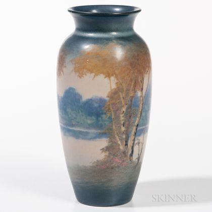 Edward T. Hurley Scenic Rookwood Vase