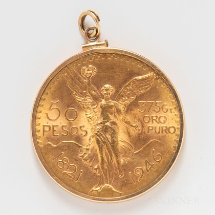 1946 Mexican 50 Pesos Gold Coin