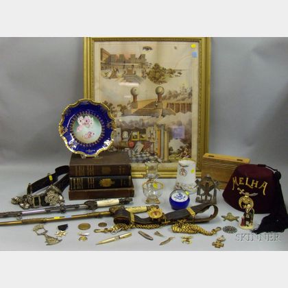 Group of 19th and 20th Century Masonic and Fraternal Related Items