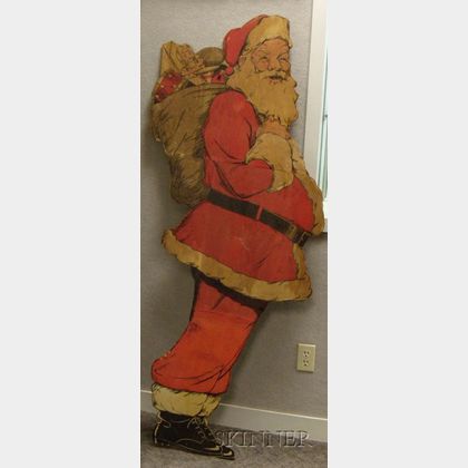 Printed Paper Life-size Santa Claus Stand-up Figure