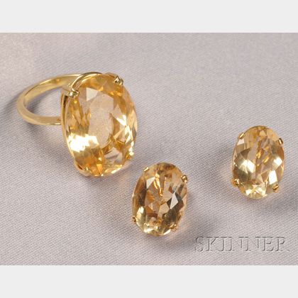 18kt Gold and Citrine Suite, H. Stern