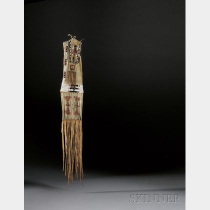 Central Plains Beaded and Quilled Hide Pipebag
