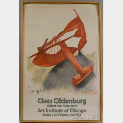 Claes Oldenburg (American, b. 1929) Claes Oldenburg Object into Monument, Art Institute of Chicago...