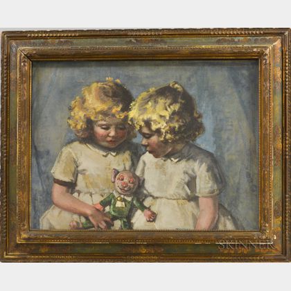 Garnet Wolseley (British, 1884-1967) Two Girls