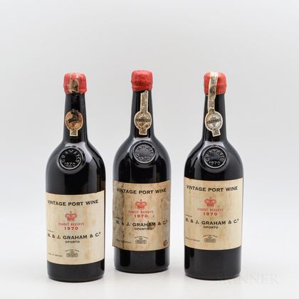 Grahams 1970, 3 bottles 