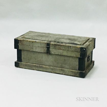 Gray-painted and Mounted Carpenter's Box