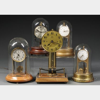 Collection of Five Electric Clocks