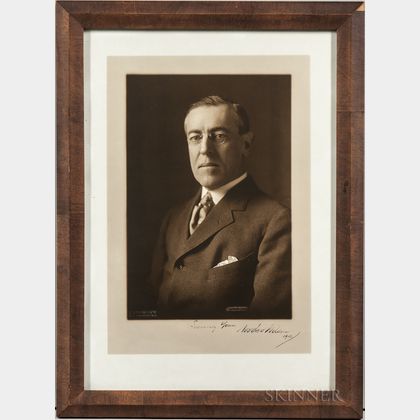 Wilson, Woodrow (1856-1924) Signed Photograph.