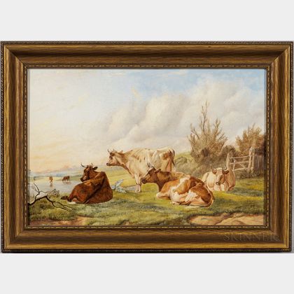 Thomas Sidney Cooper (British, 1803-1902) Cattle Resting