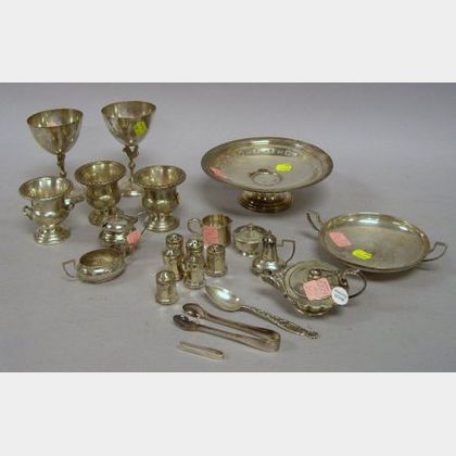 Twenty-six Small Sterling Silver Tablewares