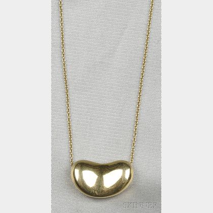 18kt Gold "Bean" Pendant, Elsa Peretti, Tiffany & Co.