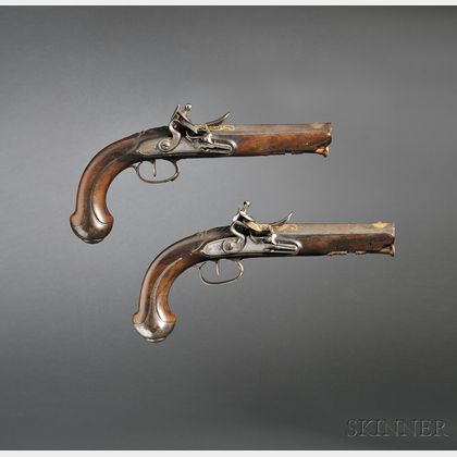 Pair of English Flintlock Pistols