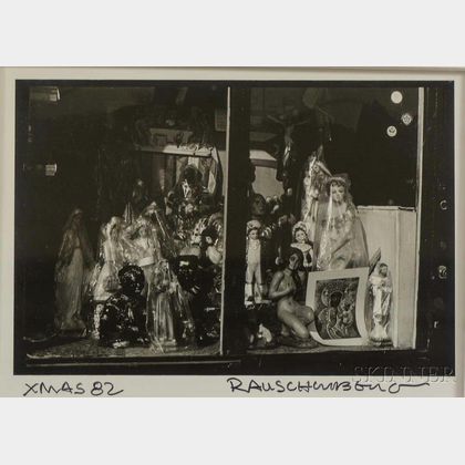 Robert Rauschenberg (American, 1925-2008) Shop Window with Dolls