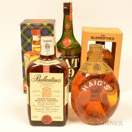 Mixed Scotch, 1 750ml bottles 4 4/5 quart bottles 