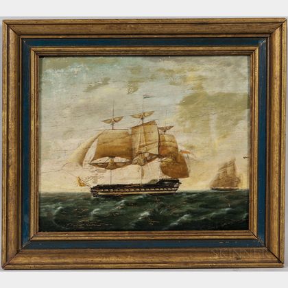 Gerardus Laurentius Keultjes (Dutch, 1786-c. 1818) Dutch Vessels at Sea