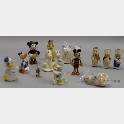 Fifteen Assorted Small Disney Figures
