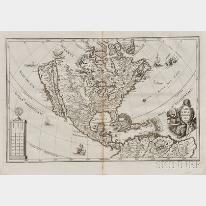North and Central America. Heinrich Scherer (1628-1704) America Borealis