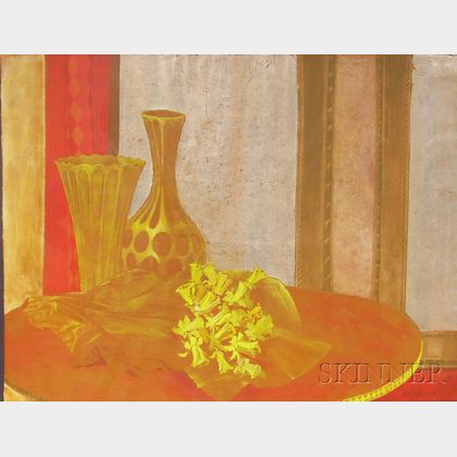 Matthew William Boyhan (American, 1916-1996) Still Life with Flowers and Vases.