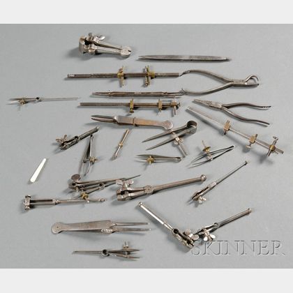 Lot of Steel Watchmaker's Hand Tools