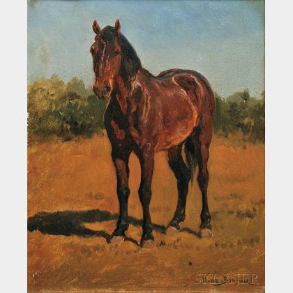 Rosa Bonheur (French, 1822-1899) Study of a Standing Horse
