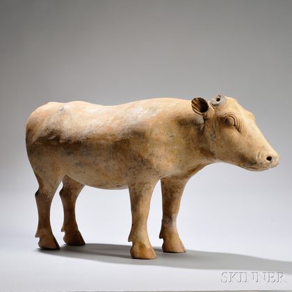 Pottery Figure of a Cow