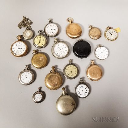 Seventeen Assorted Pocket Watches