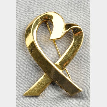 18kt Gold "Loving Heart" Brooch, Paloma Picasso, Tiffany & Co.
