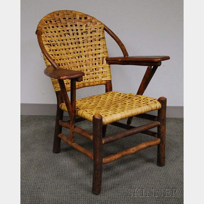 Old Hickory Rustic Paddle Armchair