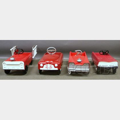 Four Metal Toy Vehicles