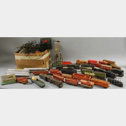 Group of Vintage Toy Electric Trains and Accessories