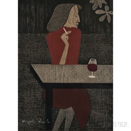 Kiyoshi Saito (1907-1997),Resting Paris
