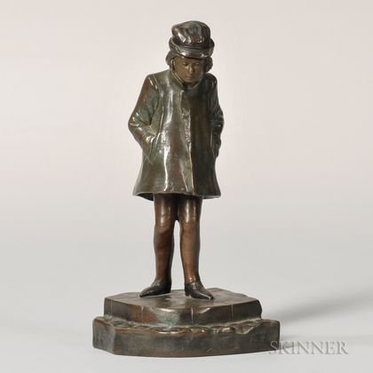 Bronze Figure of a Male Youth
