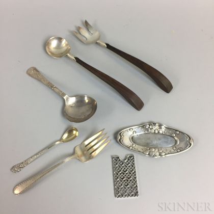 Eight Pieces of Sterling Silver Tableware