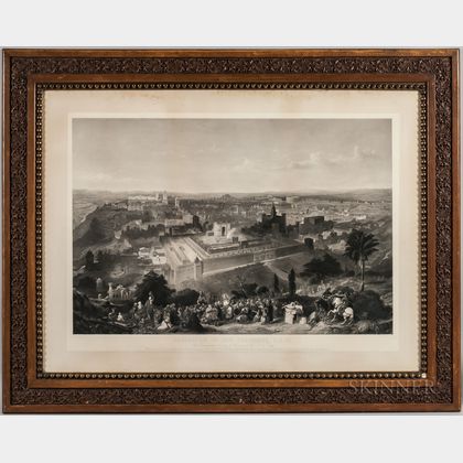 Charles Mottram (British, 1807-1876),After Henry Courtney Selous (British, 1811-1890) Two Works: Jerusalem in Her Grande... 