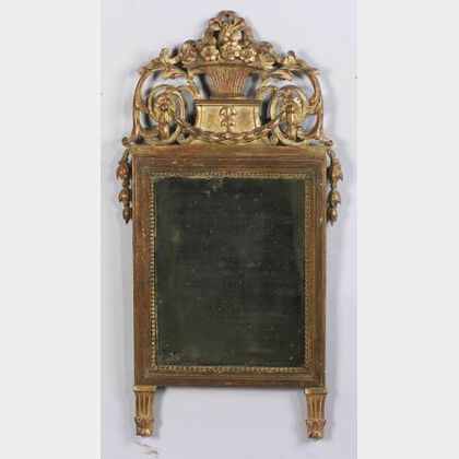 French Louis XVI-style Giltwood Mirror